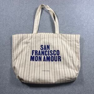 Sézane San Francisco Mi Amour Canvas Stripe Tote